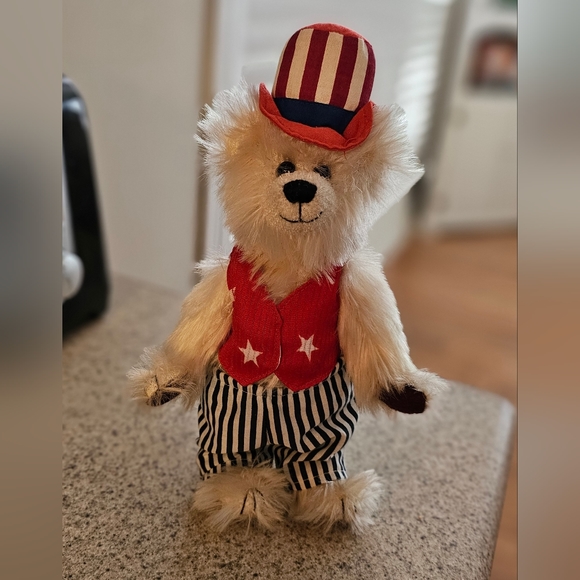 2000 Ty The Attic Treasures Collection Uncle Sam Patriotic Bear Collectible - Picture 2 of 6